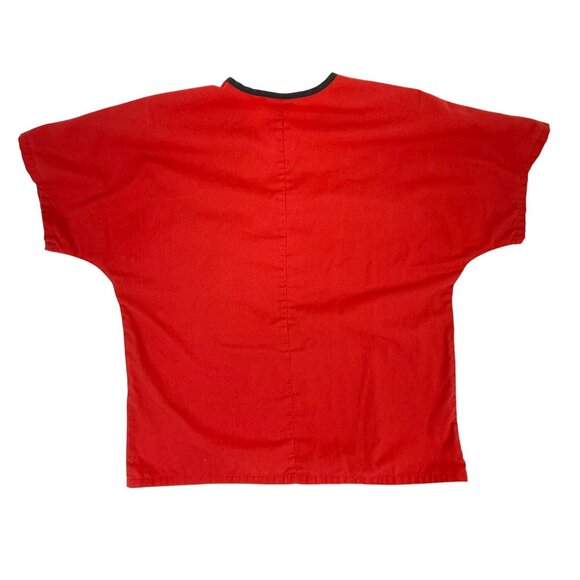 STL Cardinals Unisex Scrub Top Cherokee Uniform Top One Size - Picture 4 of 4